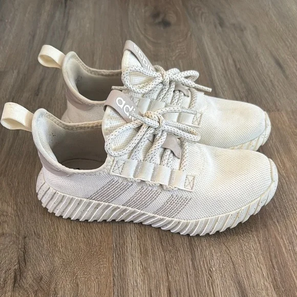 Adidas Cream Kaptir Flow Sneakers - Picture 2 of 9